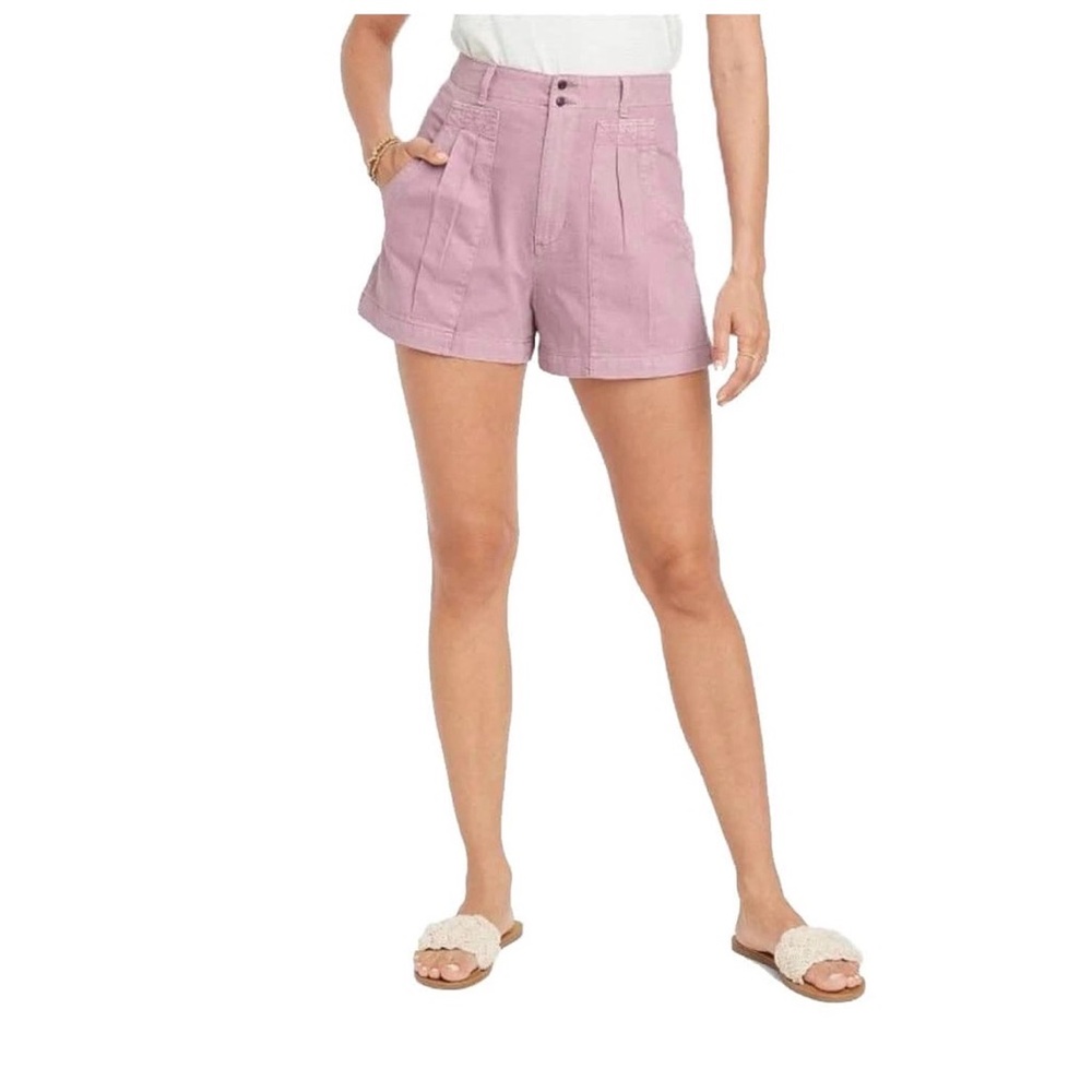 Universal Thread High-Waist Lavender Utility Shor… - image 1